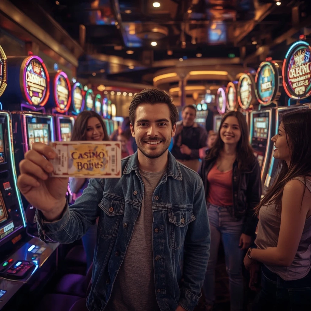 una persona con un bono del casino BLAZE CASINO